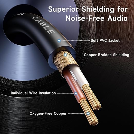 Cable Matters 2-Pack Premium XLR to XLR Cables - 10ft, Male to Female Microphone Cable, Oxygen-Free Copper (OFC) Mic Cord, Black