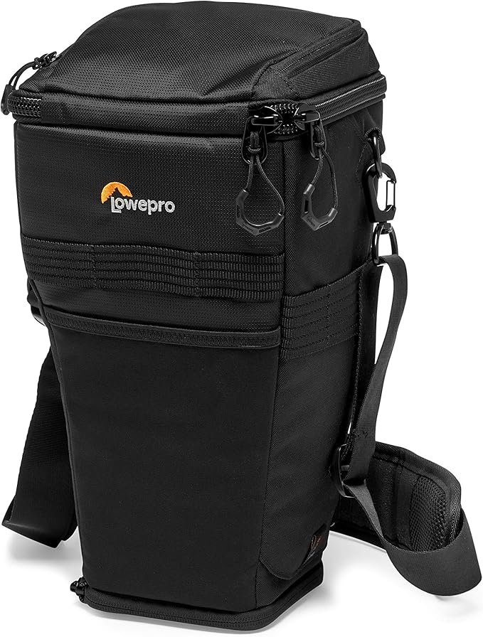 Lowepro ProTactic TLZ 75 AW DSLR toploader - Expand to Hold up to 24-70mm f/2.8 and Lens Hood with Portrait Grip - Camera Gear to Personal belongings - for DSLR Like Canon 5D, Black - LP37279-PWW