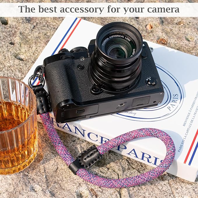 VOVMOEYA Rope Camera Wrist Strap,Camera Hand Strap Compatible with A6400 A6000 A7 IV,for Fujifilm X100V for Nikon Zf Z30 for Canon EOS R6 R7 R8 R10 Camera Wrist Straps for dslr