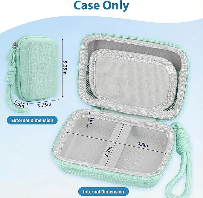 Roseliya Digital Camera Case Compatible with CAMKORY Digital Point and Shoot/for KODAK PIXPRO FZ45/55 16MP Vlogging/for VAHOIALD FHD 1080P/for IWEUKJLO/for Nsoela, Holder for SD Card More (Green)