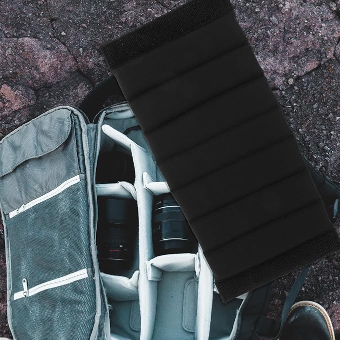 Camera Case Partition Accessory 11.02X4.72X1.25 Inch Padded Divider Insert Set for Camera Bag Organizer Lens Protection and Shock Absorption