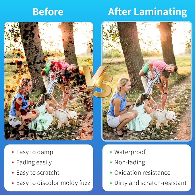 Clear Thermal Laminating Pouches – 9 x 11.5 Inch, 5 mil Thick (200 Pack) – Professional-Grade Lamination Sheets for Documents, Photos & Crafts – Fits 8.5 x 11 Letter Size Paper - [5mil 200 Packs]