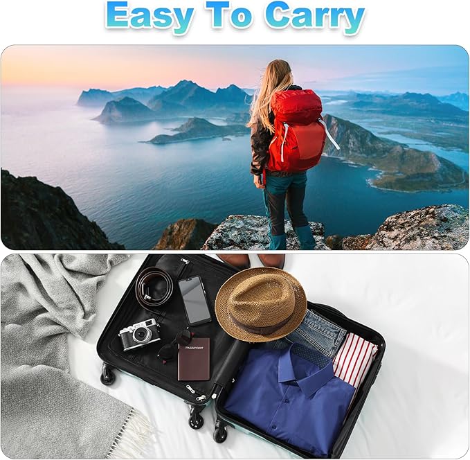PATIKIL Camera Battery Pouch Case, 4 Pocket Nylon DSLR Battery Case Holder Storage Bag for AAA, LP-E6, LP-E8, NP-FW50, EN-EL14, EN-EL15 Batteries (Gray, Blue, Purple)
