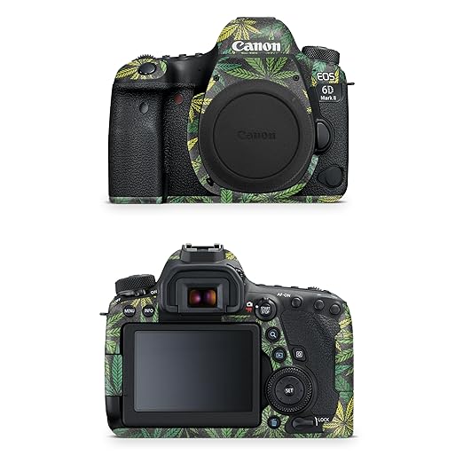 Glossy Glitter Camera Skin Compatible with Canon EOS 6D Mark II Camera (2017) - Cannabis Culture - Premium 3M Vinyl Protective Wrap Decal Cover - Easy to Apply | Crafted in The USA by MightySkins