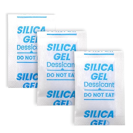 200PCS 5g Silica Gel Packets, Moisture Absorbers Desiccant Packs for Storage, Clothes, Shoes, Electronics, 3D Printer Filament, Jewelry, Spices, Safes, Tools