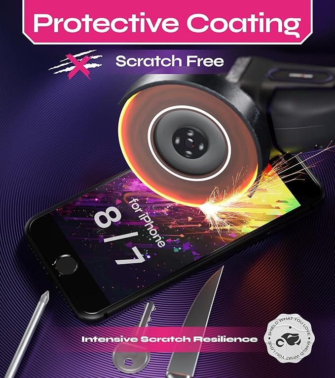 Defenslim Screen Protector for iPhone 8/7 (2Pack), Easy Auto-Align Install Kit, 4.7" Tempered Glass, 9H Hardness, Ultra HD Clear, Case Friendly, EasyShield