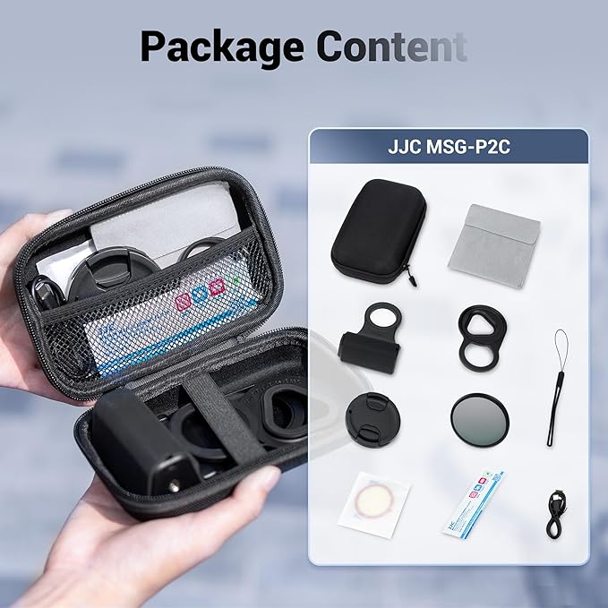 67mm CPL Filter Mount Kit with Magnetic Phone Camera Grip & EVA Storage Bag for iPhone 17 Air 16 15 14 Pro(NOT for Pro Max), Circular Polarizer Polarizing Lens Attachment Adapter Set for Photography