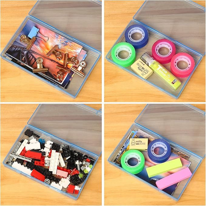 Gbivbe Photo Storage Bag 4x6, 10 Inner Large Photo Storage Box Photo Cases Store up to 1000 Photos, Photo Organizer Cards Craft Keeper with Handle for Photo Puzzles Cards Seed Packets, 5 Colors