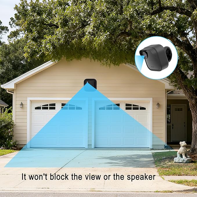 Silicone Case Cover for Blink Outdoor 4/Blink Outdoor 2K+, Weatherproof Silicone Cover Skin Provides Full Camera Protection, for All-New Blink Outdoor 4 Home Security Camera (Black)