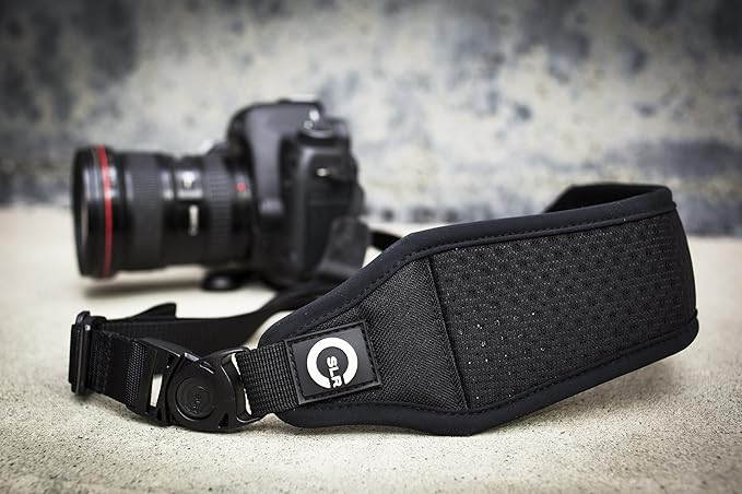 Custom SLR Air Strap: Padded Camera Shoulder Sling Strap for DSLR, Micro Four Thirds, Mirrorless, Compact Cameras