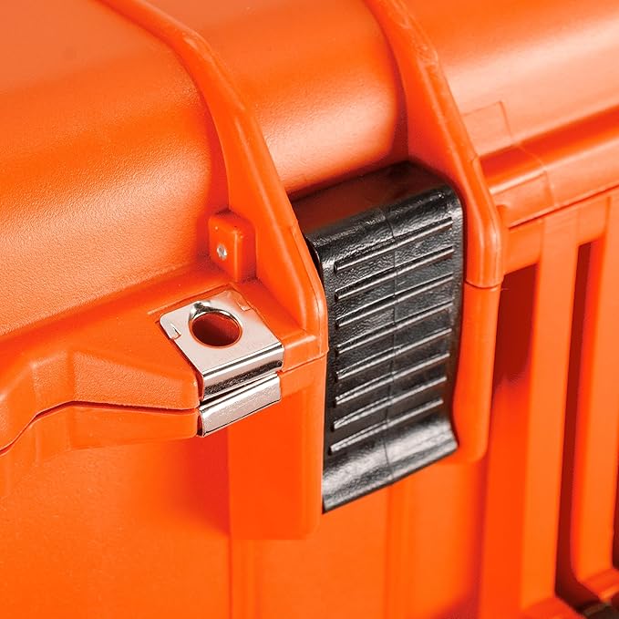 Eylar 31.5" X-Large Protective Roller Hard Case for Cameras, Drones, Tools, and AV Equipment with IP67 Waterproof, Shock Resistant, and Customizable Foam Inserts (Orange)