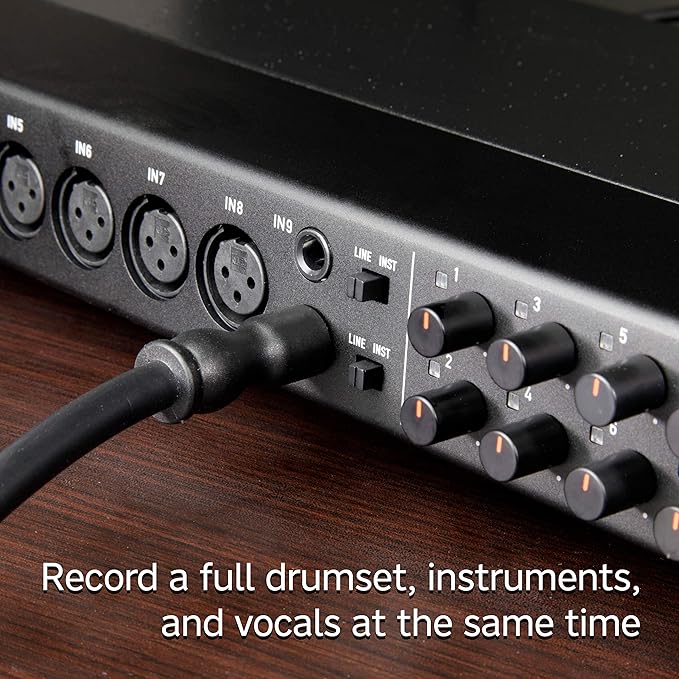 TASCAM US-16x08 Audio Interface and Studio Headphones Bundle
