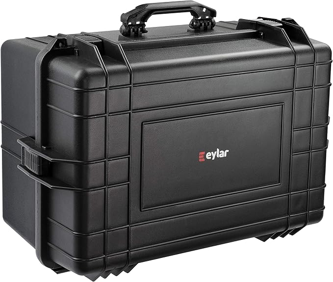 Eylar XL 24 inch Deep Protective Gear, Camera, Tools, Equipment Hard Case Waterproof w/Foam Black