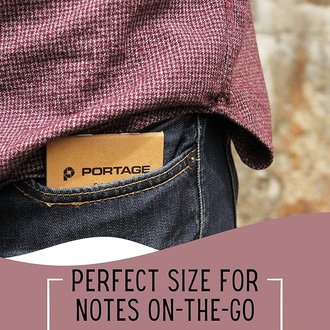 Small Notebook, Notepad for Field Notes, Blank Paper – Pocket Journal Field Notebook, Pocket Sized Notepad for Taking Notes, Top Bound, Durable & Flexible – 2.8 x 4.6 Inches, 64 Pages (Pack of 6)