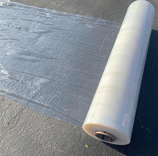 Extra Wide 60 Inch Stretch Wrap | Made in USA | Size: 80 Gauge - 60" x 5000 ft Roll | Cast Film | Industrial Strength - Stretches up to 250% - Sandbaggy (60 inch Wide, 25, Count)