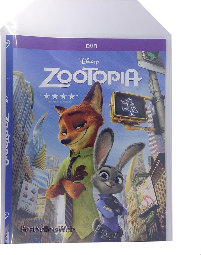 100 Big CPP Clear Plastic Sleeve with Flap 100 Micron (Fits 14mm DVD Case Artwork)