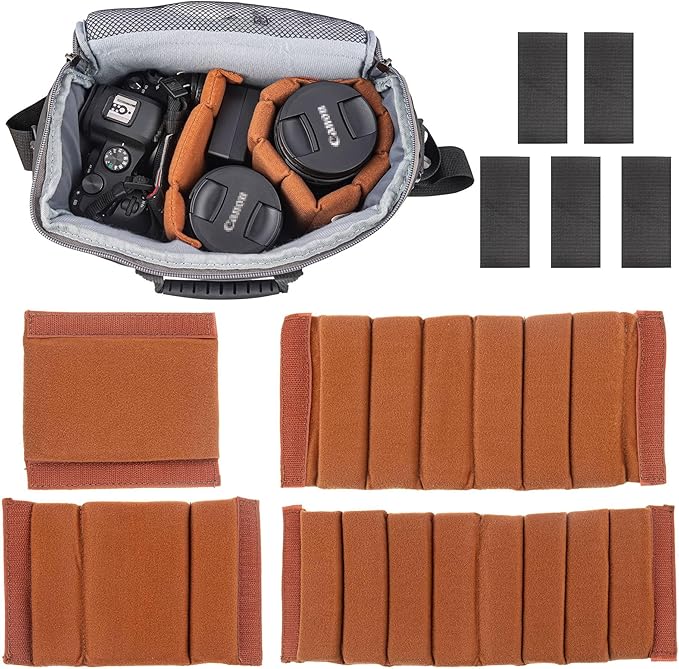 Framendino, 4 Pack Camera Bag Case Insert Partition Divider Dividers Inserts