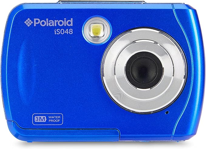 Polaroid IS048 Digital Camera - Small Lightweight Waterproof Instant Sharing 16 MP Digital Portable Handheld Action Camera (Red)
