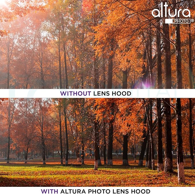 Altura Photo 58MM Tulip Flower Lens Hood for Canon EOS 77D 80D 90D Rebel T8i T7 T7i T6i T6s T6 SL2 SL3 DSLR Cameras with Canon EF-S 18-55mm f/3.5-5.6 is Lens and Select Nikon Lenses