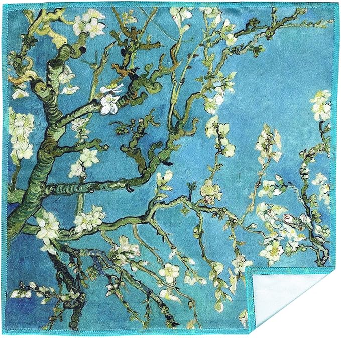 Large [2 Pack] Classic Art (Gogh Almond Blossoms) - Ultra Premium Quality Microfiber Cleaning Cloths (Best for Camera Lens, Glasses, Screens, and All Lens.), Microfiber Cloth