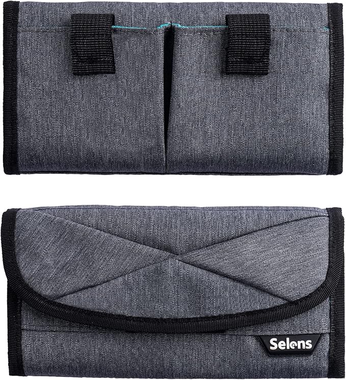 Selens DSLR Battery Case - 4 Pocket Pouch for NP-FZ100, LP-E6, AA, LP-E8, LP-E10, LP-E12, EN-EL14, EN-EL15, NP-FW50, NP-F550, NP-FM500H Batteries & SD Cards