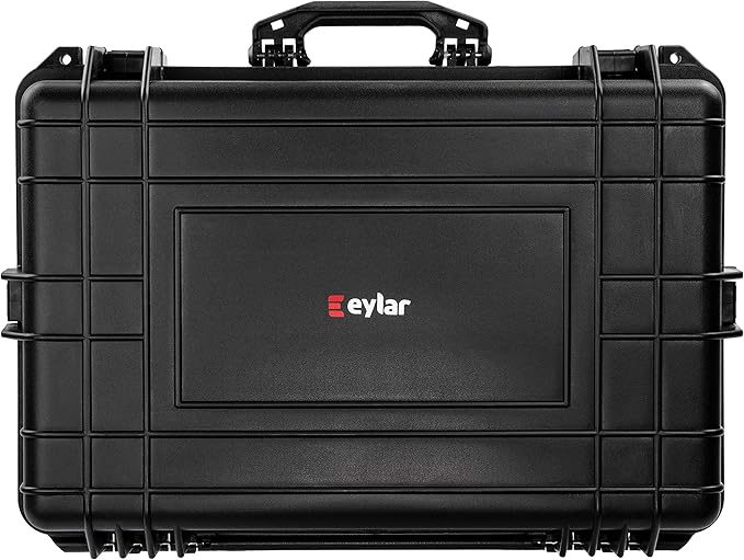 Eylar XL 24 inch Deep Protective Gear, Camera, Tools, Equipment Hard Case Waterproof w/Foam Black