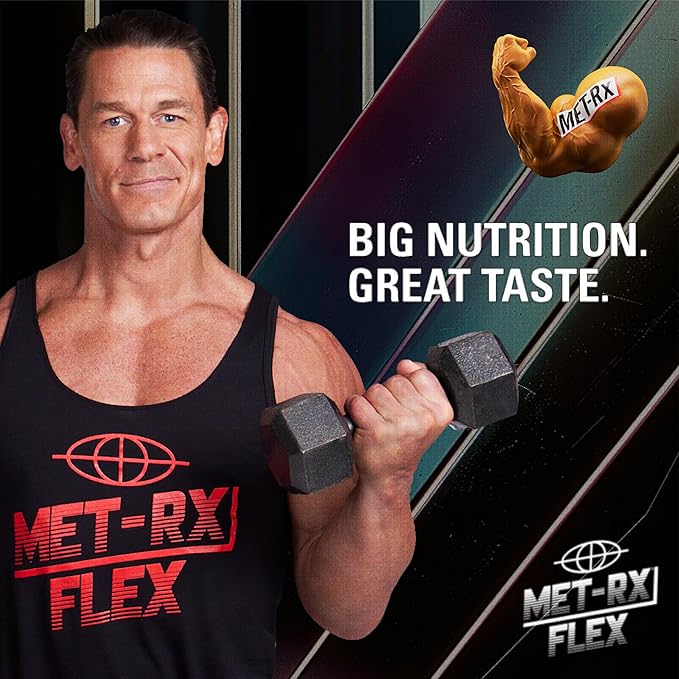 MET-Rx Big 100 Colossal Protein Bars, Chocolate Chip Cookie Dough Meal Replacement Bars, 9 Count (Pack of 1)