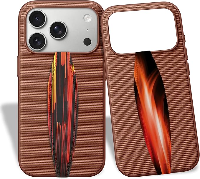 Switchbands Universal Phone Grip Strap – Pack of 2, Customizable Phone Holder for Hand, Wireless Charging Safe Phone Handle Grip, Phone Strap for iPhone, Samsung & Android Cases - Neon Orange