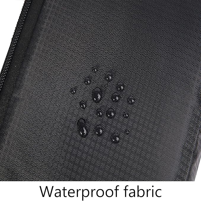 Waterproof Camera Case Bag Insert Partition PaddedAnti-shock Lens Pouch for SLR SLR Canon Nikon Sony Camera Lens and Accessories (Black)