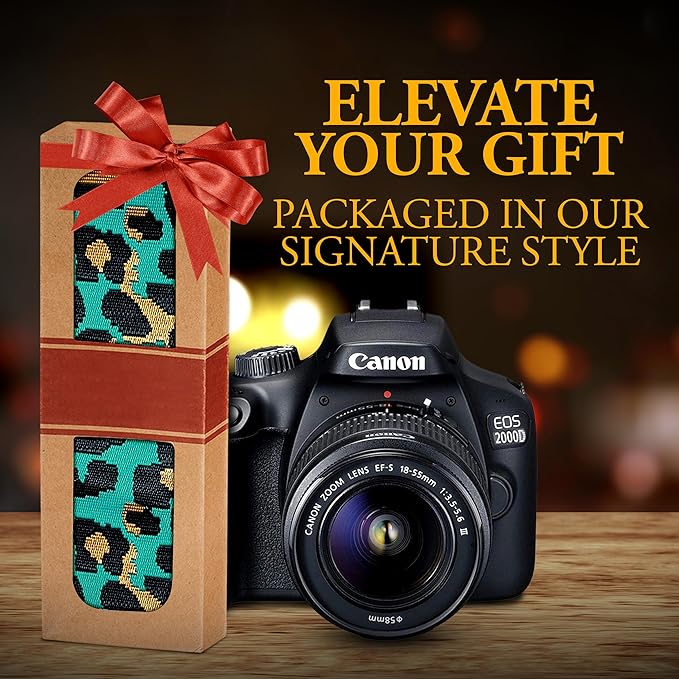 Art Tribute Camera Strap for All DSLR and Mirrorless Cameras. Add Your Name Or Initials Make It a Personalized Gift