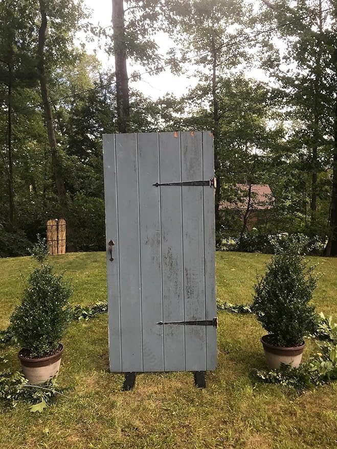 Rustic Wedding Door Stand, Black Metal Display Stand for Ceremony Backdrop, Vintage Door Frame Holder, Outdoor Event Decor