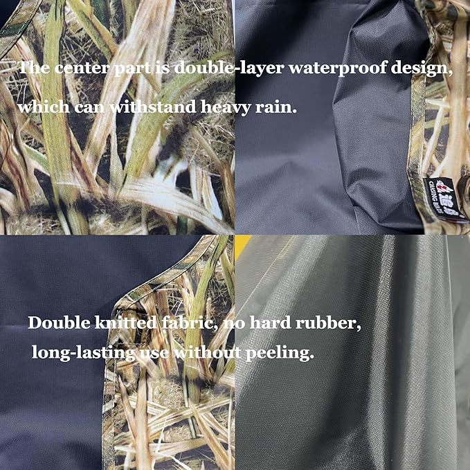 Fujing CHASING BIRDS Camo Waterproof Rain Covers Raincoat M Size for Telephoto,Camera and Lens Compatible with Nikon 180-600, Canon 200-800,Sigma 150-600,Sony FE 300 (Grass camo, M)