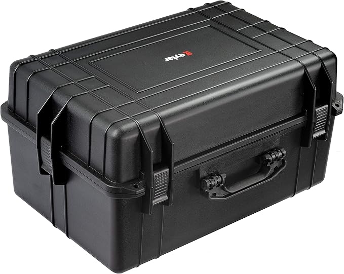 Eylar XL 24 inch Deep Protective Gear, Camera, Tools, Equipment Hard Case Waterproof w/Foam Black