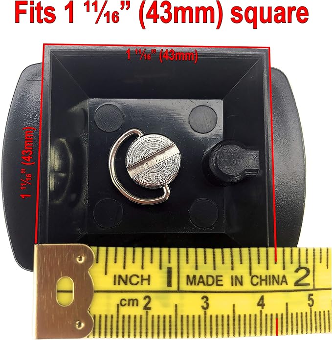 DaVoice 43mm Tripod Quick Release Plate Camera Mounting Adapter Parts Replacement for Torjim 60-Inch AX60, Endurax 66" ETR66, UBeesize 60” TR60, Zomei Q111, KingJoy, Victiv, Mactrem PT55 Tripod Mount