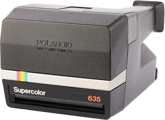 Polaroid Supercolor 635 Instant Camera | Vintage Retro Instant Film Camera with Built-in Flash | Compatible with Polaroid 600 Film