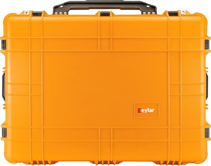 Eylar 31.5" X-Large Protective Roller Hard Case for Cameras, Drones, Tools, and AV Equipment with IP67 Waterproof, Shock Resistant, and Customizable Foam Inserts (Yellow)