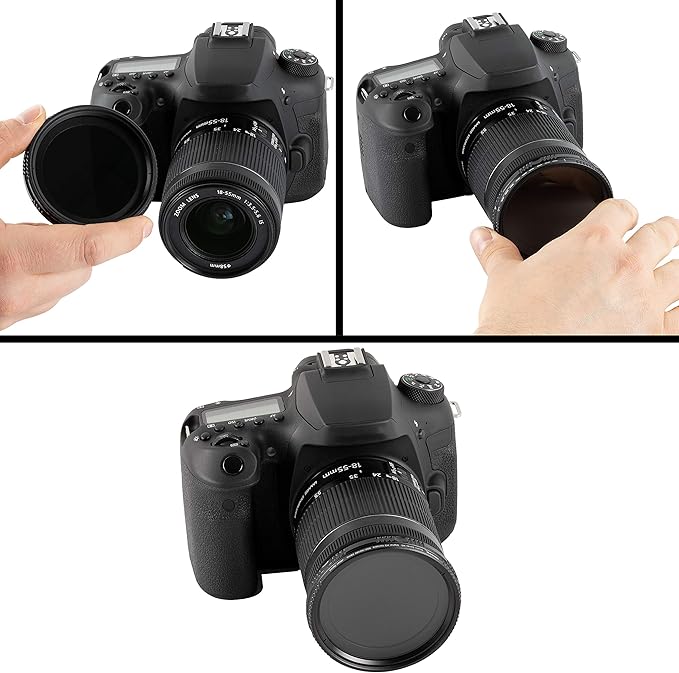 82mm ND Filter Ultimaxx 82mm ND2-ND400 Fader Variable Neutral Density Adjustable Lens Filter Dynamic ND Filter Optical Glass