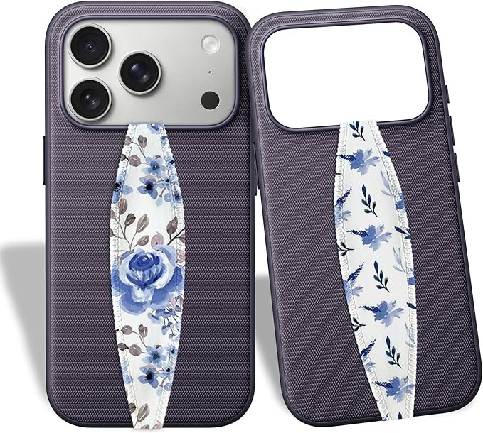 Switchbands Universal Phone Grip Strap - Laurel Canyon - Pack of 2 Wireless Charging Compatible, Reversible & Customizable Slim Anti-Drop Phone Grip Holder for iPhone, Samsung & Other Phone Cases