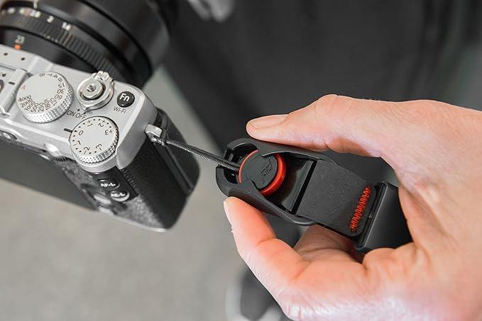 Peak Design Cuff Camera Wrist Strap, Compatible with DSLR, Compact and Point-and-Shoot Cameras, Low Profile, Quick Release
