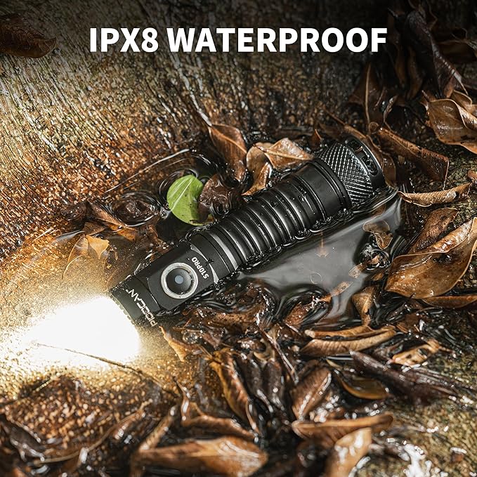 Rechargeable Flashlights 2500 High Lumens,Pocket Flashlight Small Powerful with Clip and Magnetic Base,IPX8 Waterproof 4 Modes for Home,Outdoor,Gift,Tools