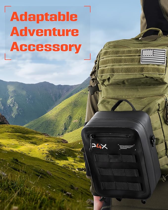 Waterproof Molle Pouch - Attach to Backpacks & Belts - Ideal EDC Pouch Organizer for Medical Gear, Flashlight, Firestarter, Phones and More - Rugged Carrier for Outdoor Travel & Adventure