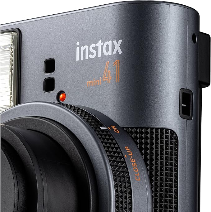 Fujifilm Instax Mini 41 Instant Film Camera Black + 20 Instax Instant Film Prints Bundle