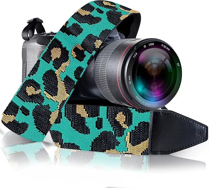 Art Tribute Camera Strap for All DSLR and Mirrorless Cameras. Add Your Name Or Initials Make It a Personalized Gift