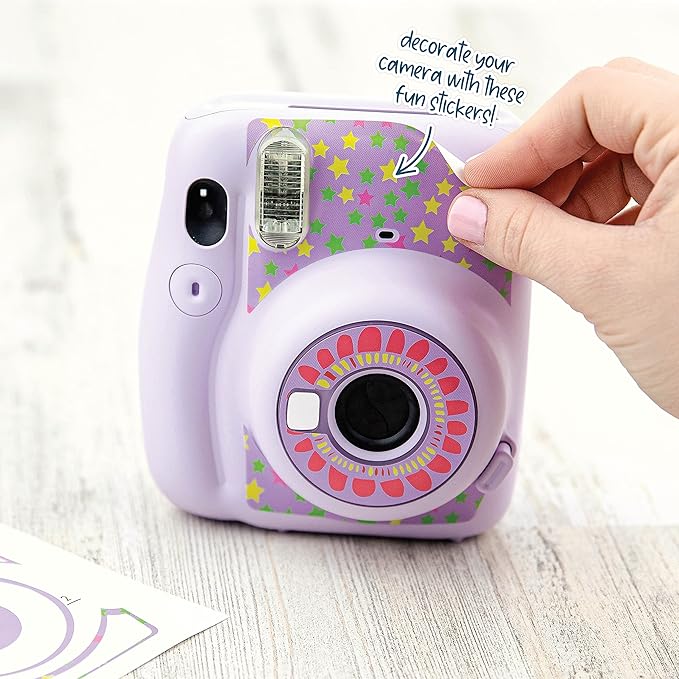 Fujifilm Instax Mini 11 Camera + Fuji Instant Instax Film (40 Sheets) & Includes Case + Assorted Frames + Photo Album + 4 Color Filters and More Bundle (Lilac Purple)