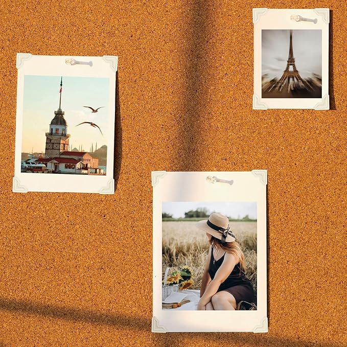 Lineco Ivory Acid-Free 0.5" Archival Photo Corners, Self Adhesive, Pressure Sensitive, Non-Yellowing, Mount Pictures Without it Touching Tape, Scrapbooking, DIY, Displaying Pictures. (Pack of 252)