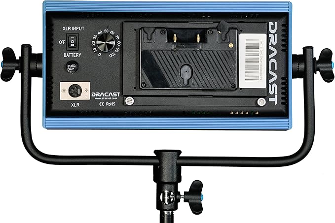 Dracast Pro Series LED500 Daylight LED 3 Light Kit with Gold Mount Battery Plates and Light Stands