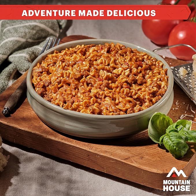 Mountain House Beef Lasagna & Freeze-Dried Food for Camping, 9 Servings, 30-Year Shelf-Life