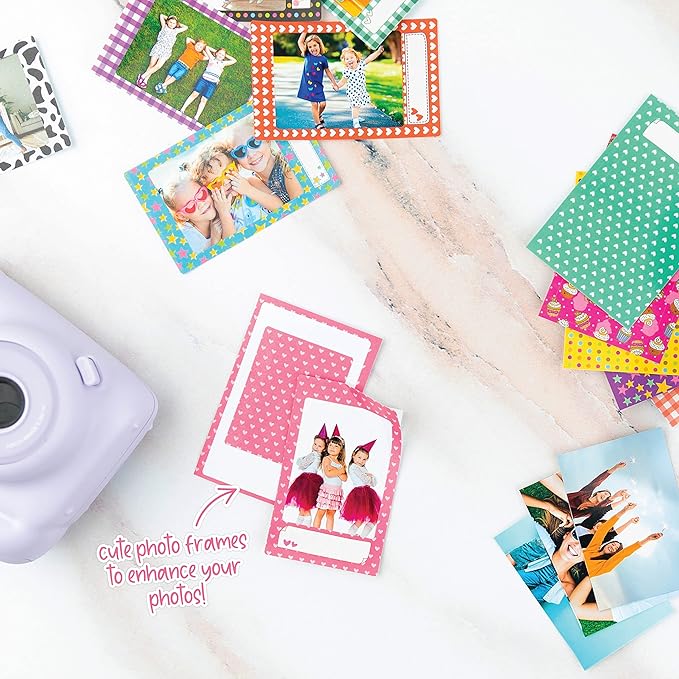 Fujifilm Instax Mini 11 Camera + Fuji Instant Instax Film (40 Sheets) & Includes Case + Assorted Frames + Photo Album + 4 Color Filters and More Bundle (Lilac Purple)