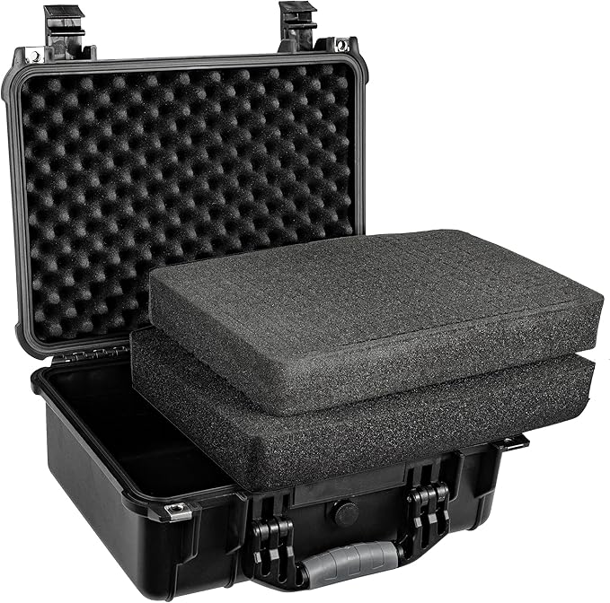 Eylar Hard Gun Case Water & Shock Proof with Foam 16 inch 13 inch 6.87 inch