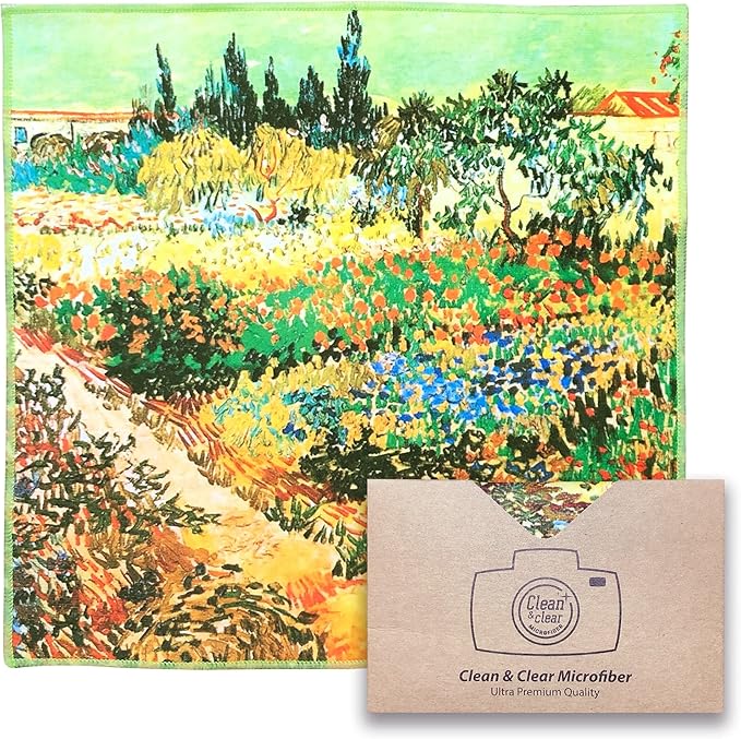Large [2 Pack] Classic Art (The Garden at Arles) - Ultra Premium Quality Microfiber Cleaning Cloths (Best for Camera Lens, Glasses, Screens, and All Lens.) Microfiber Cloth